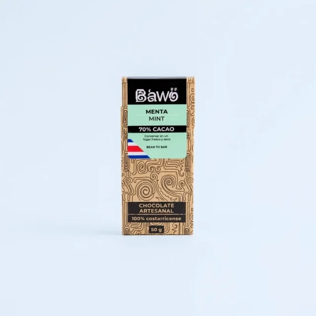 Barra de chocolate 70% con Menta · Imagen generada