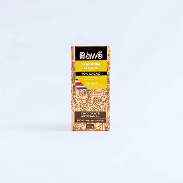 Barra de chocolate 70% con Almendra · Imagen generada