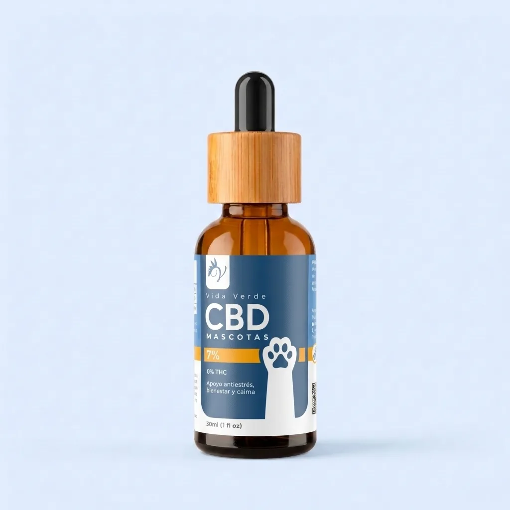 Aceite de CBD para mascotas · Imagen generada