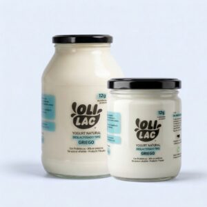 Envase de yogurt natural deslactosado tipo griego de Olilac