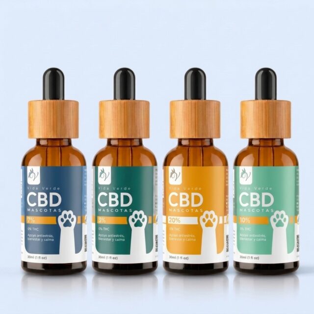 Aceite de CBD para mascotas · Imagen generada
