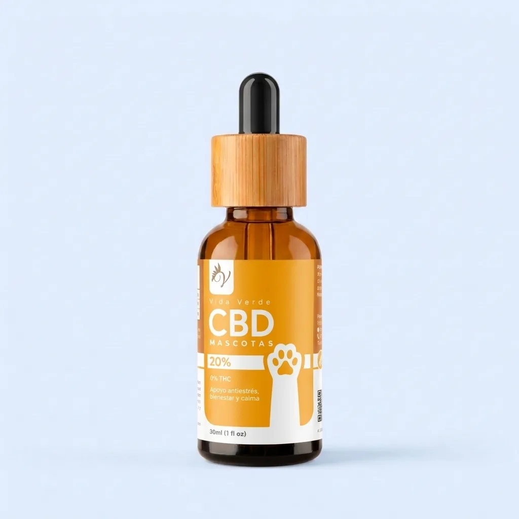 Aceite de CBD para mascotas · Imagen generada