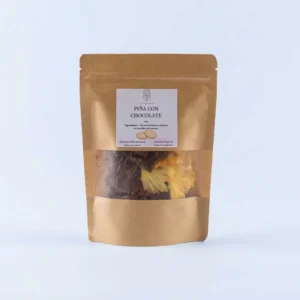 Piña deshidratada con Chocolate · Imagen generada