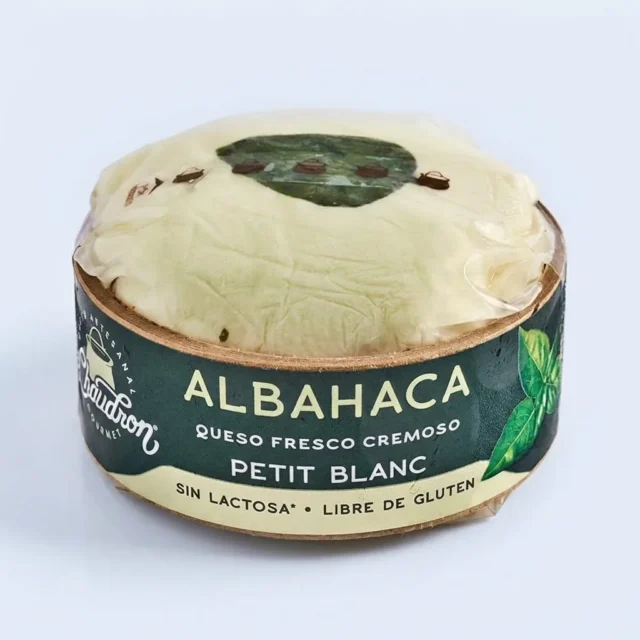Queso Petit Blanc Albahaca · Imagen generada