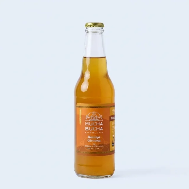 Kombucha Naranja Cúrcuma · Imagen generada